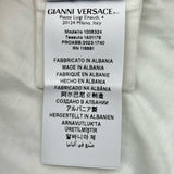 ヴェルサーチ VERSACE ロゴ刺繍半袖Tシャツ 1008324 ホワイト コットン レディース 半袖Ｔシャツ