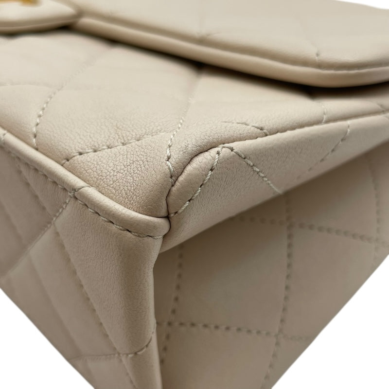 シャネル CHANEL マトラッセチェーンショルダーバッグ ベージュ GD金具