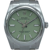 ロレックス ROLEX オイスターパーペチュアル34 ピスタチオ 124200 ピスタチオ SS ボーイズ 腕時計