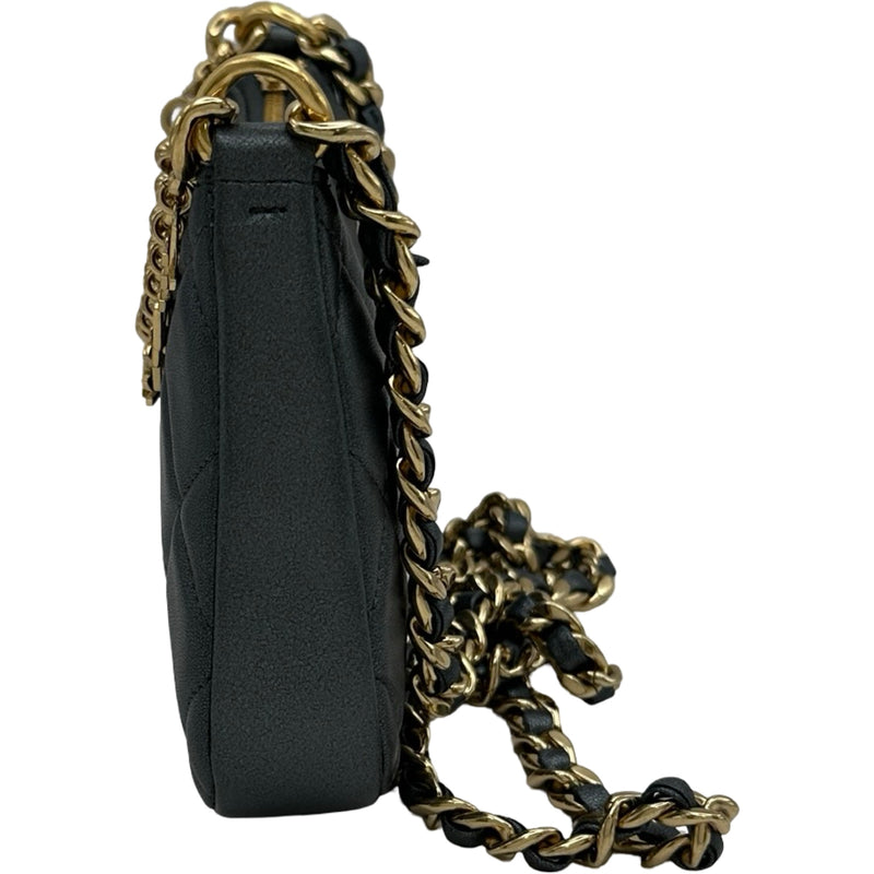 シャネル CHANEL ココマークチェーンショルダーバッグ AP3847 グレー