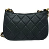 シャネル CHANEL ココマークチェーンショルダーバッグ AP3847 グレー ゴールド金具 レザー レディース ショルダーバッグ