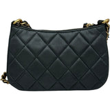 シャネル CHANEL ココマークチェーンショルダーバッグ AP3847 グレー ゴールド金具 レザー レディース ショルダーバッグ