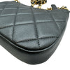 シャネル CHANEL ココマークチェーンショルダーバッグ AP3847 グレー ゴールド金具 レザー レディース ショルダーバッグ