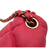 シャネル CHANEL マトラッセ スモールフラップ バッグ AS2232 ピンク ゴールド金具 ラムスキン レディース ショルダーバッグ