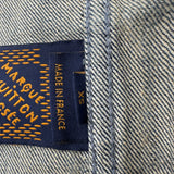 ルイ・ヴィトン LOUIS VUITTON モノグラム総柄 半袖 デニムジャケット HRS24W ブルー デニム メンズ デニムジャケット
