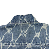 ルイ・ヴィトン LOUIS VUITTON モノグラム総柄 半袖 デニムジャケット HRS24W ブルー デニム メンズ デニムジャケット