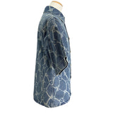 ルイ・ヴィトン LOUIS VUITTON モノグラム総柄 半袖 デニムジャケット HRS24W ブルー デニム メンズ デニムジャケット