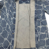 ルイ・ヴィトン LOUIS VUITTON モノグラム総柄 半袖 デニムジャケット HRS24W ブルー デニム メンズ デニムジャケット