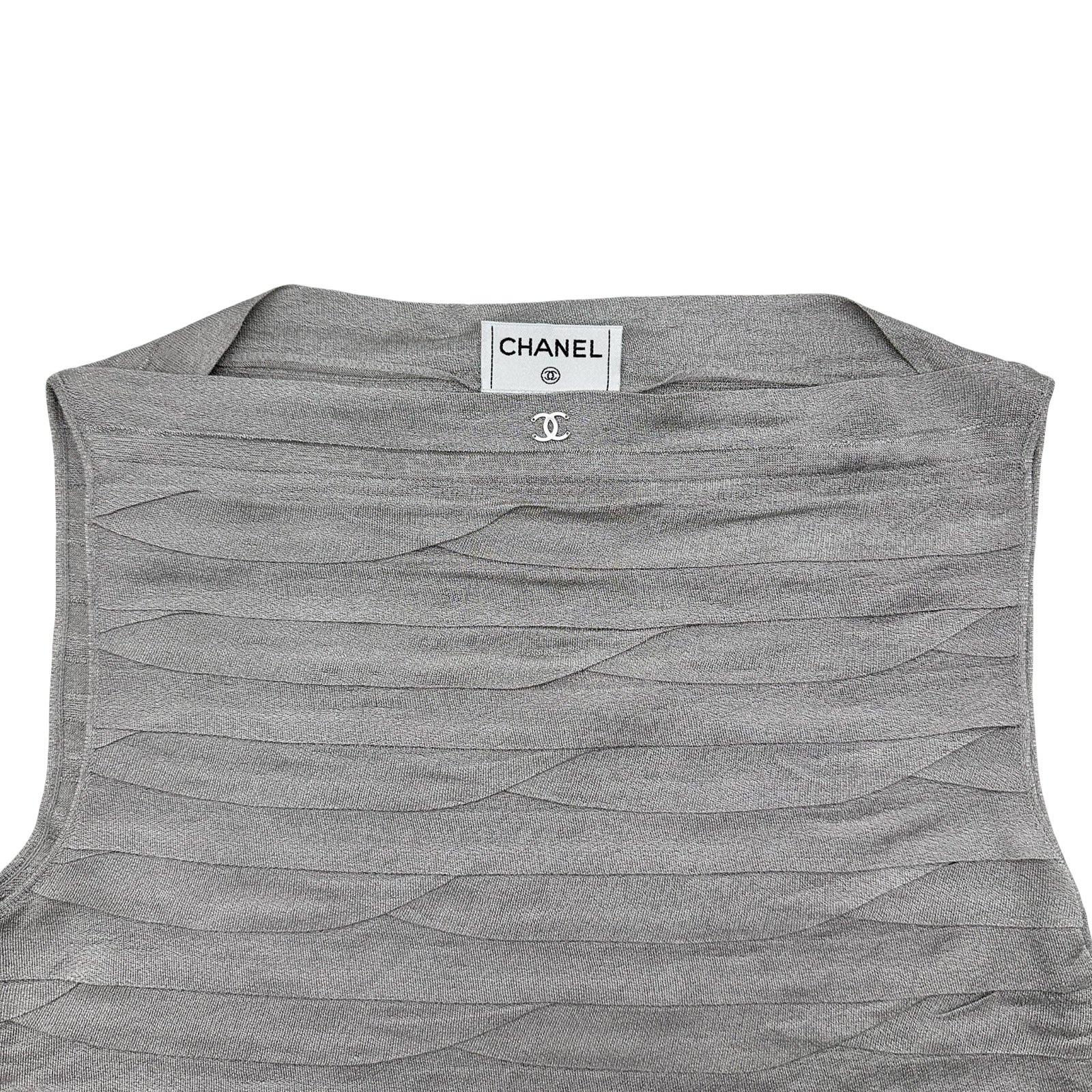 シャネル CHANEL ココマークノースリーブニットカットソー P13040