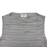 シャネル CHANEL ココマークノースリーブニットカットソー P13040 シルバー レーヨン レディース カットソー