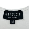 グッチ GUCCI スモールロゴノースリーブカットソー ホワイト コットン レディース カットソー
