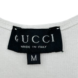 グッチ GUCCI スモールロゴノースリーブカットソー ホワイト コットン レディース カットソー