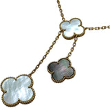 ヴァンクリーフ＆アーペル Van Cleef & Arpels マジック アルハンブラ ネックレス 6モチーフ ゴールド Au750/マザーオブパール/オニキス ジュエリー