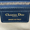 クリスチャン・ディオール Christian Dior オブリークサドルバッグ ネイビー ゴールド金具 キャンバス レディース ハンドバッグ