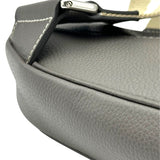 クリスチャン・ディオール Christian Dior サドルバッグ グレー レザー メンズ ウエストバッグ