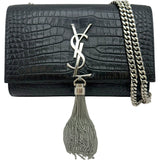 サンローラン SAINT LAURENT ケイトチェーンショルダーバッグ ブラック レザー レディース ショルダーバッグ