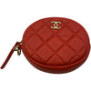 シャネル CHANEL フラップコインパース付ショルダーバッグ AS1094 28番台 レッド ゴールド金具 カーフスキン レディース ショルダーバッグ