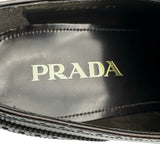プラダ PRADA ウィングチップ レザードレスシューズ ボルドー レザー メンズ ドレスシューズ