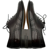 プラダ PRADA ウィングチップ レザードレスシューズ ボルドー レザー メンズ ドレスシューズ