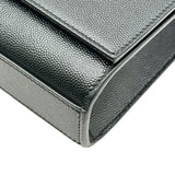 YVES SAINT LAURENT ケイトチェーンショルダーバッグ 354119 ブラック/シルバー金具 レザー レディース ショルダーバッグ