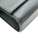 YVES SAINT LAURENT ケイトチェーンショルダーバッグ 354119 ブラック/シルバー金具 レザー レディース ショルダーバッグ