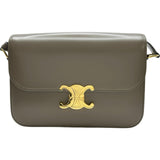 セリーヌ CELINE クラシックトリオンフショルダーバッグ 187363 パブル/ゴールド金具 カーフ レディース ショルダーバッグ