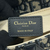 クリスチャン・ディオール Christian Dior ミニサドルバッグ ネイビー/ゴールド金具 キャンバス レディース ショルダーバッグ