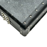 ゴヤール GOYARD ミノディエールトランクバッグ ブラック コーティングキャンバス ユニセックス ショルダーバッグ