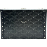 ゴヤール GOYARD ミノディエールトランクバッグ ブラック コーティングキャンバス ユニセックス ショルダーバッグ