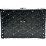 ゴヤール GOYARD ミノディエールトランクバッグ ブラック コーティングキャンバス ユニセックス ショルダーバッグ