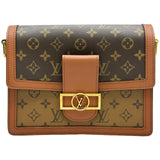 ルイ・ヴィトン LOUIS VUITTON ドーフィーヌMM M44391 ブラウン モノグラム・リバース レディース ショルダーバッグ