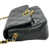 シャネル CHANEL マトラッセハートモチーフチェーンショルダー AS3986 ブラック/ゴールド金具 ラムスキン レディース ショルダーバッグ