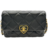 シャネル CHANEL マトラッセハートモチーフチェーンショルダー AS3986 ブラック/ゴールド金具 ラムスキン レディース ショルダーバッグ