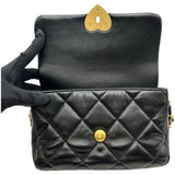 シャネル CHANEL マトラッセハートモチーフチェーンショルダー AS3986 ブラック/ゴールド金具 ラムスキン レディース ショルダーバッグ