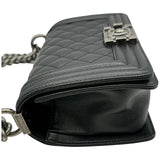 シャネル CHANEL ボーイシャネル20 A67085 ブラック/シルバー金具 キャビアスキン レディース ショルダーバッグ