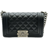 シャネル CHANEL ボーイシャネル20 A67085 ブラック/シルバー金具 キャビアスキン レディース ショルダーバッグ