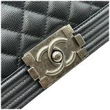 シャネル CHANEL ボーイシャネル20 A67085 ブラック/シルバー金具 キャビアスキン レディース ショルダーバッグ
