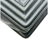 シャネル CHANEL ボーイシャネル20 A67085 ブラック/シルバー金具 キャビアスキン レディース ショルダーバッグ