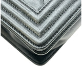 シャネル CHANEL ボーイシャネル20 A67085 ブラック/シルバー金具 キャビアスキン レディース ショルダーバッグ