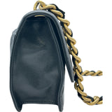 シャネル CHANEL ラージココマークチェーンショルダー ブラック/ゴールド金具 キャビアスキン レディース ショルダーバッグ