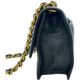 シャネル CHANEL ラージココマークチェーンショルダー ブラック/ゴールド金具 キャビアスキン レディース ショルダーバッグ