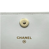 シャネル CHANEL フラップチェーンウォレット AP2952 ブラック/ホワイト/ゴールド金具 ラム レディース ウォレットチェーン