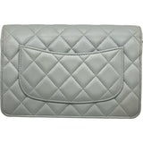 シャネル CHANEL ココボールチェーンウォレット AP1450 グレー/ゴールド金具 ラム レディース ウォレットチェーン