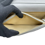 シャネル CHANEL ココボールチェーンウォレット AP1450 グレー/ゴールド金具 ラム レディース ウォレットチェーン