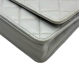 シャネル CHANEL ココボールチェーンウォレット AP1450 グレー/ゴールド金具 ラム レディース ウォレットチェーン