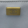 シャネル CHANEL ミニパールフラップバッグ AS4384 ライトグレー ゴールド金具 ラムスキン レディース ショルダーバッグ