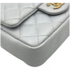 シャネル CHANEL ミニパールフラップバッグ AS4384 ライトグレー ゴールド金具 ラムスキン レディース ショルダーバッグ