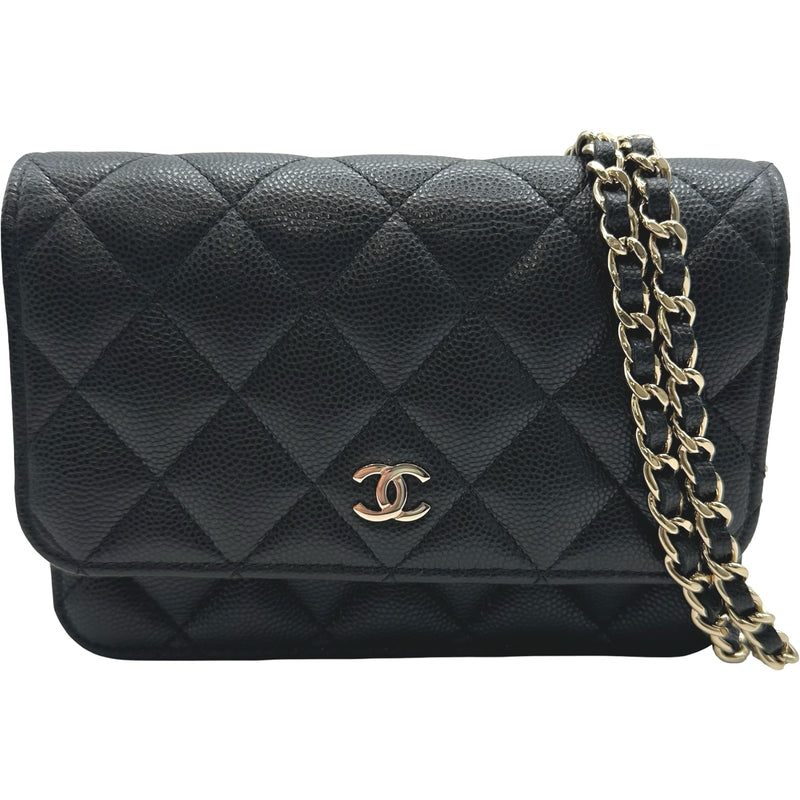 シャネル CHANEL ミニチェーンウォレット AP1649 31番台 ブラック