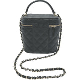 シャネル CHANEL マトラッセバニティケース AS2362 ブラック ゴールド金具 キャビアスキン レディース ショルダーバッグ