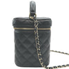 シャネル CHANEL マトラッセバニティケース AS2362 ブラック ゴールド金具 キャビアスキン レディース ショルダーバッグ